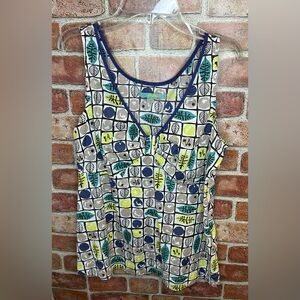 Boden sleeveless zip side tank size 10